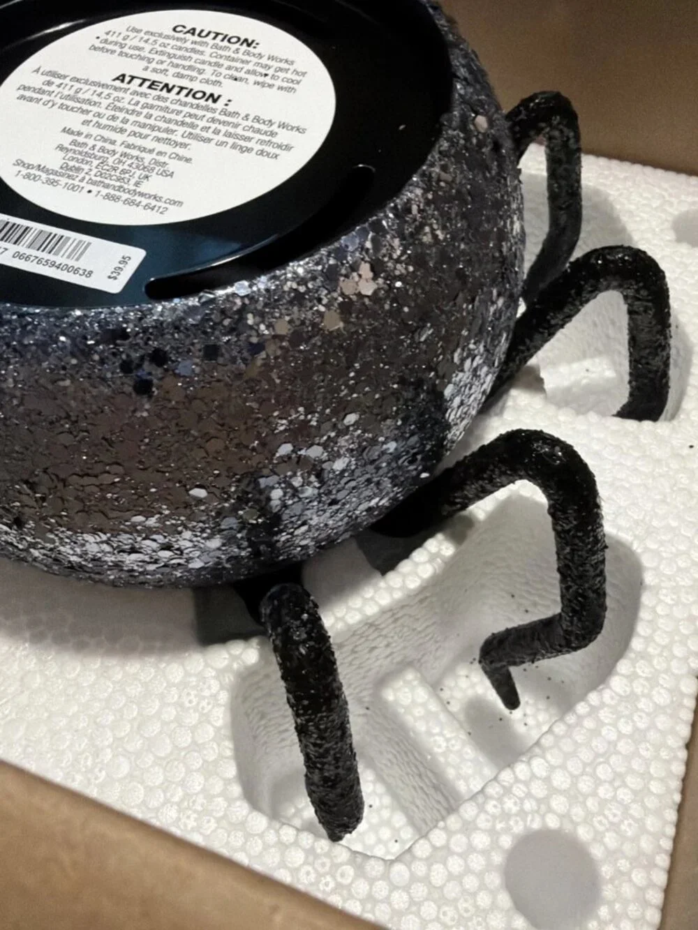 Bath & Body Works Bling Spider 3-Wick Candle Holder (2025 Edition) - NIB
